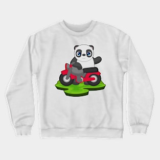 Panda Motorcycle Crewneck Sweatshirt